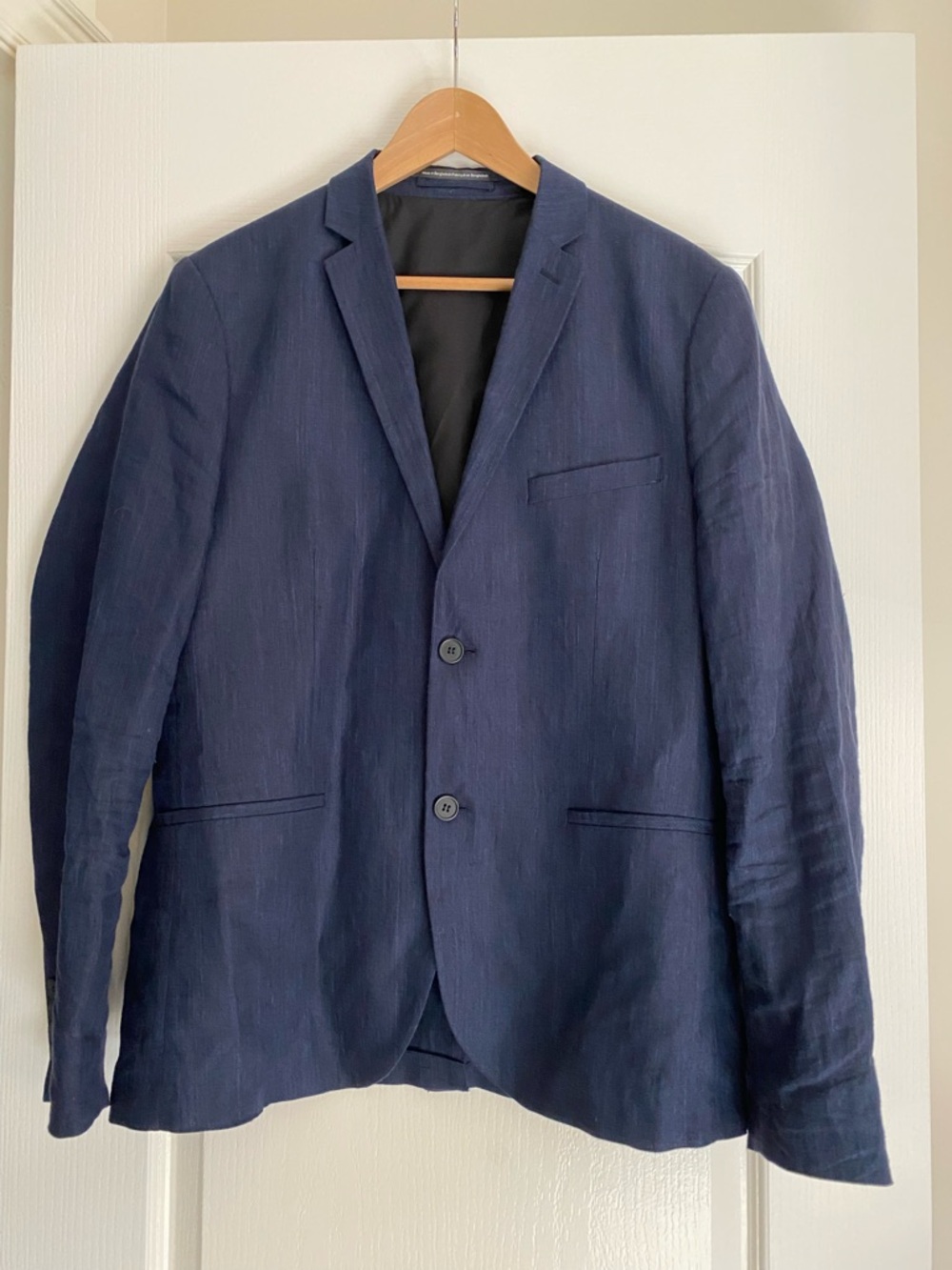 H&M Navy Blue Two-Button Sport Coat